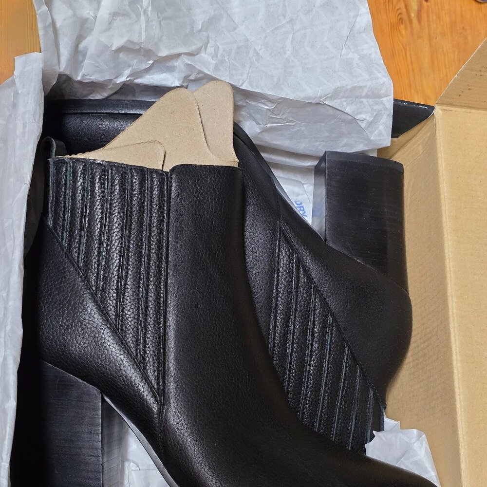 Marc Fisher LTD "Alva" Black Leather Boots--Classic Pointed Toe